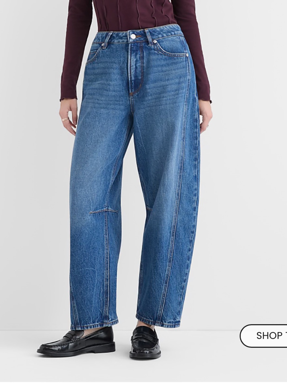 LOFT Barrel Jeans Dark Wash Women’s Size 27 4 Petite